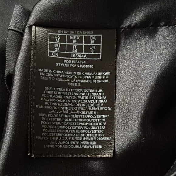 Guess by Marciano Elegant Black Cammun Sleeveless Ruffle Dress - Picture 11 of 15